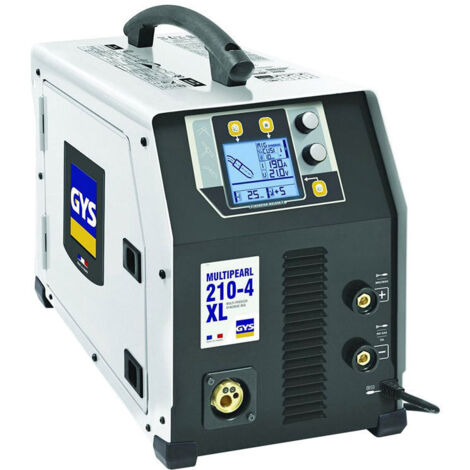 GYS – Poste à souder MMA 210A – Soudage MIG/MAG, TIG DC et MMA – Réglage manuel et synergique – Épaisseur 0,6 à 6 mm – 65109