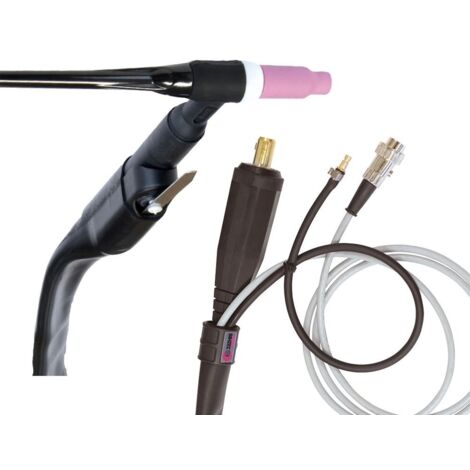GYS 044371 ANTORCHA TIG SR26 L - AIRE - 8m - CONECT. 35/50 + Ficha 3pts
