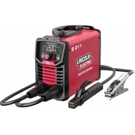 Lincoln Electric – Poste à souder MMA 230V – Plage de réglage 10-200A – Tension à vide 71V – Électrodes 1,6 à 5 mm – Transport facile avec poignée