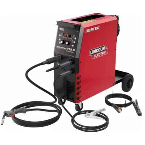 Lincoln Electric – Poste à souder MMA 230V 200A – Soudage MIG-MAG/TIG LIFT – Réglage synergique – Accessoires inclus pour pro - 215-S