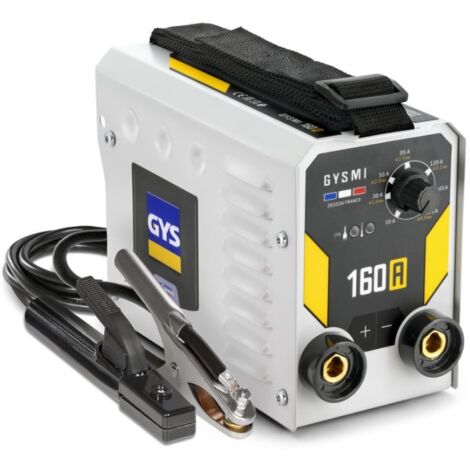 GYS – Poste à souder MMA 160A – Onduleur IGBT – Soudage acier jusqu'à 10 mm – Électrodes Ø 4 mm – 2.9 kg – Câble 2 m