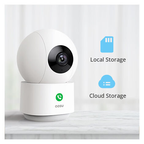 aosu 3K Wired Security Camera Outdoor - Smart 24/7 Recording WiFi Camera for Home Security w/Sound Light Alerts, 360° View, Auto-Tracking, Camara de Seguridad para Casa