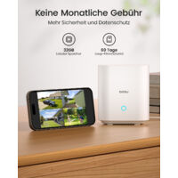 AOSU 3K Solar Überwachungskamera Set - 2x 5MP Außenkameras Ohne Abo