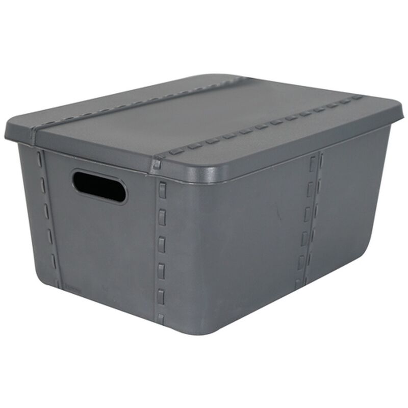 80L claro apilamiento caja de almacenamiento, con tapa y mango  plástico cierre caja hermética cajas de almacenamiento 30L/50L/80L : Hogar  y Cocina
