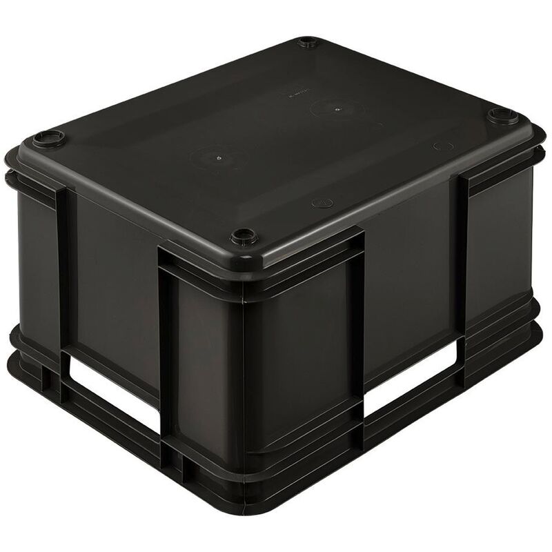 2x Caja de almacenaje Eurobox XL, Plástico ECO (PP), 43 x 35 x 24 cm, 28 l,  Azul