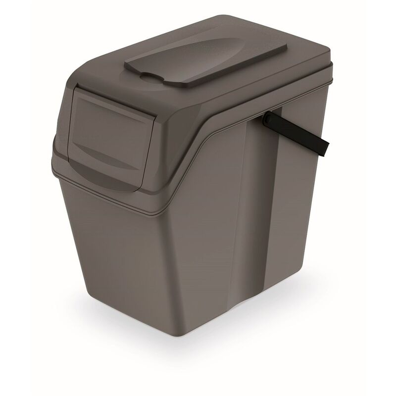Cubo de Reciclaje 70L - 3 Compartimentos de plástico