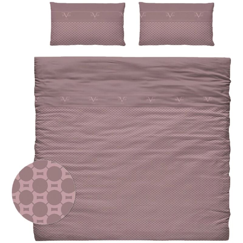 Conjunto funda nórdica, 2 fundas de almohada para cama de 135cm 100% algodón Versace 19v69 abbigliamento sportivo srl rosa