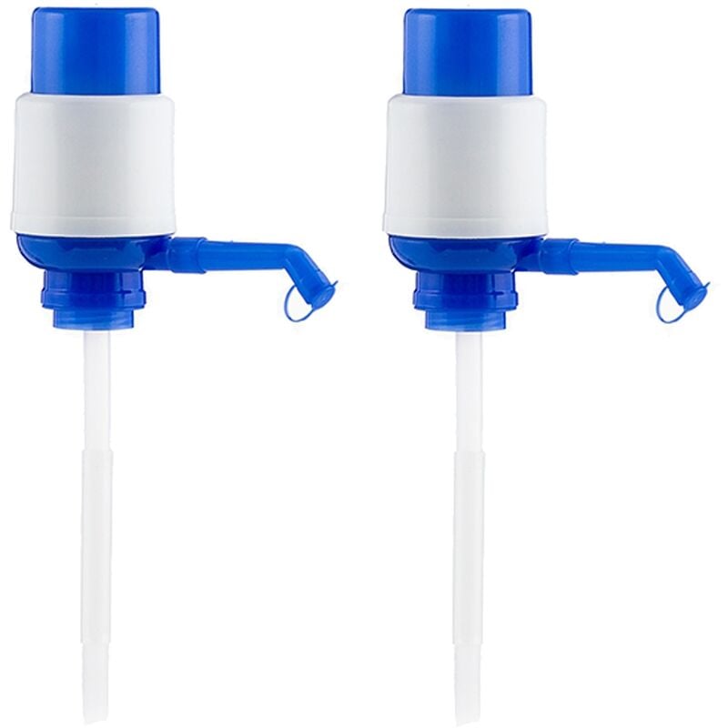 Set de 2 dispensadores manuales de agua embotellada, compatibles con garrafas de 5, 8 y 10 litros.