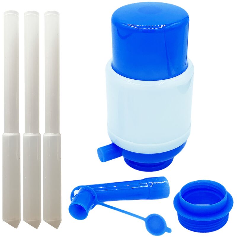 Set de 6 dispensadores manuales de agua embotellada, compatibles con  garrafas de 5, 8 y 10 litros.