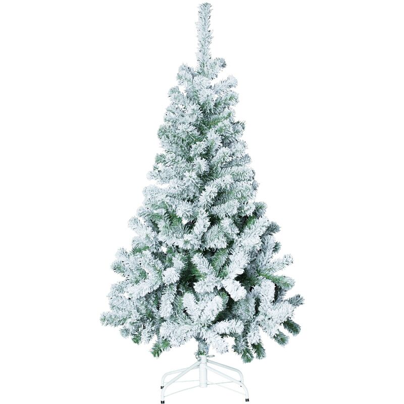 Abeto Flock 150 cm luces feeric y navidad decoración efecto