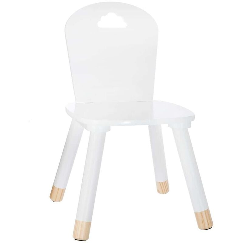 Silla para niños blanca