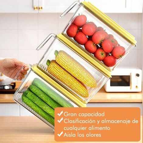 Recipientes de almacenamiento de alimentos de vidrio transparente, juego de  30 p