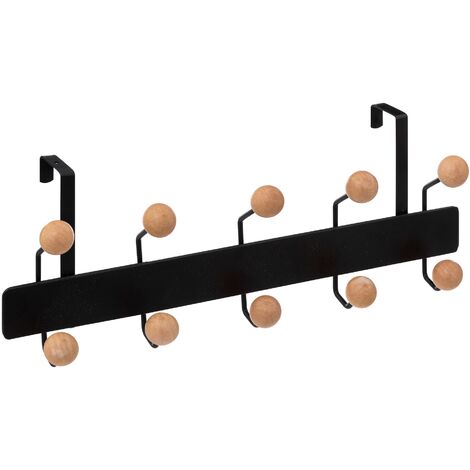 4smile perchero puerta - 10 piezas ganchos negros con almohadillas de  fieltro – colgador puerta utilizable en ambos lados – percha puerta :  : Bricolaje y herramientas