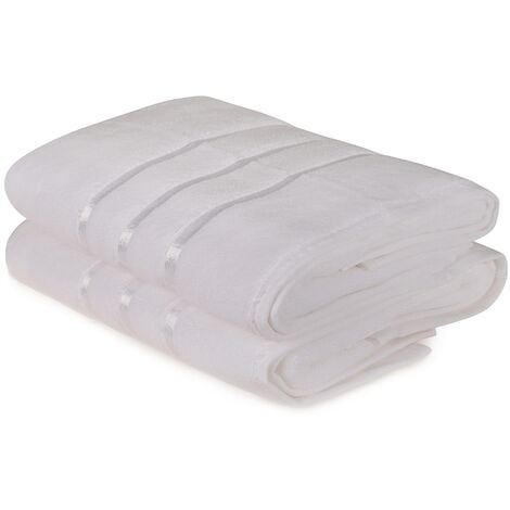 Juego de toallas de baño (2 piezas) blanco