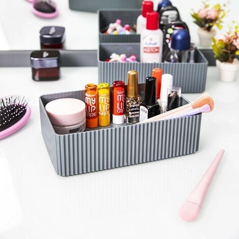 cajas organizadoras de almacenamiento maquillaje De Tela Impermeable Para  Oficina , Baño , Hogar