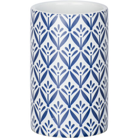 Portaspazzolino Da Bagno Lorca - Design Mediterraneo In Ceramica, Colore Blu, Marca Wenko - Foto 3