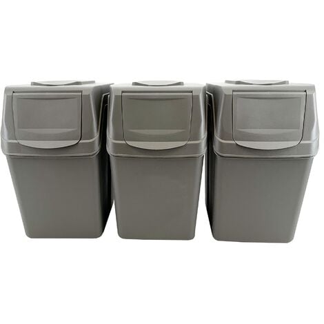 Set 4 Cubos de Reciclaje Prosperplast Sortibox 100L Blanco - Basura - Los  mejores precios