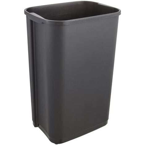 Cubo de basura con tapa y asa, volumen 50 litros