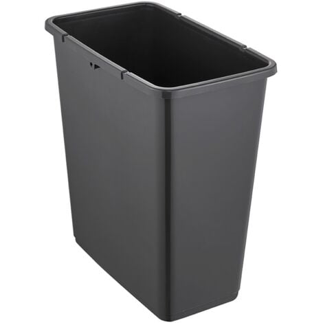 Cubo de la Basura Premium con Tapa Abatible, Tacto suave, 25 l, Magne, Gris grafito