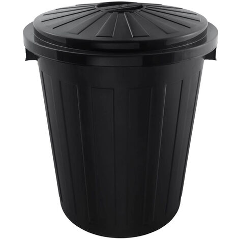 Cubo De Basura SUIOPPYUW - 8L Antiarañazos (Negro)