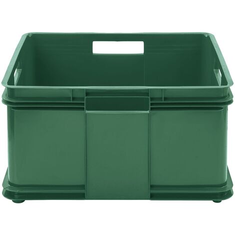 2x Caja de almacenaje Eurobox XL, Plástico ECO (PP), 43 x 35 x 24 cm, 28 l,  Azul