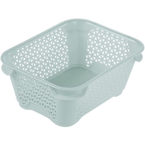 Corbeille Empilable Keeeper Format A7 - 16x12x7 Cm, Plastique 100% Recyclé, Design Moderne, Couleur Gris