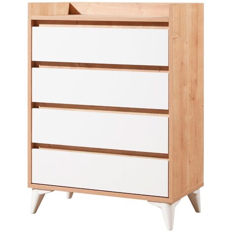 Mueble de Entrada Seina - Muebles, Ahorro de Espacio - Percheros, Zapatero  - Ganchos, Puertas, Estantes - Salón, Dormitorio, Oficina - Blanco en  Tablero de aglomerado de melamina, 125 x 35 x 184 cm