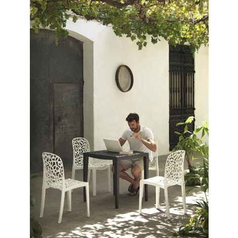 SHAF Mesa de jardín MASTER 70x75 cm - Antracita