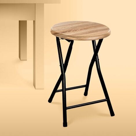 Taburete plegable en panel de madera MDF