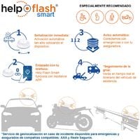4 x Help Flash Luces de emergencia autónoma, señal V16 de