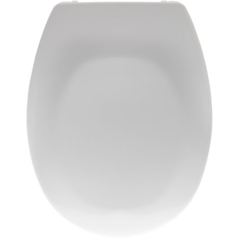 Bemis Napoli - Abattant WC forme universelle - Fixations anti-mouvements installation rapide - 36,3 x 43,6 x 5 cm - 2201STXRU000