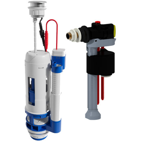 Mécanisme de chasse d'eau infrarouge avec soupape à détection – Robinet compact 10 x 22,5 cm – Économie d'eau – 702326 – Bemis (1/4)