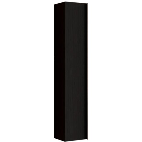 Mueble de baño suspendido, 1 puerta, colección FRASSI. Color negro ceniza (1/2)