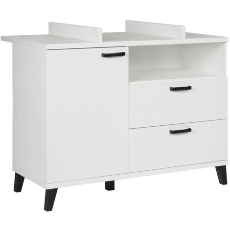 Fasciatoio Vicco "Oskar" in bianco/sonoma