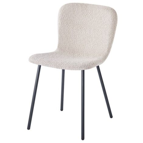 Sedia Da Lavoro Bouclé Nero Boss Office - Inclinazione Regolabile E Girevole, Portata 125 Kg