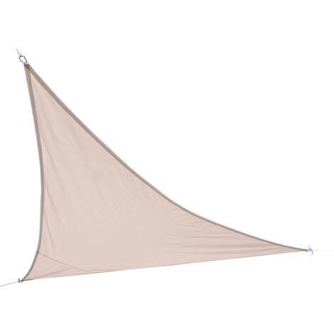 Tenda a vela triangolare beige – Dimensioni 360x360x360 cm in poliestere 160g/m² (1/2)