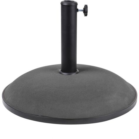 Base per ombrellone in cemento grigio scuro 20 kg – Dimensioni 45x37 cm, diametro interno 35/38/48 mm (1/2)