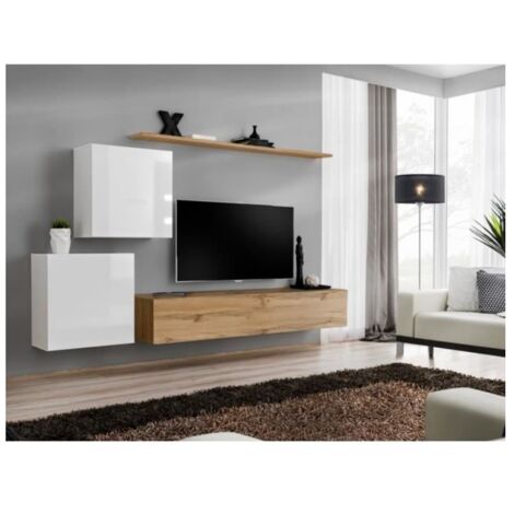 Meublorama Buffet XL Colore Verde Salvia 225cm Collezione Havana. Credenza Design con 4 Porte e 4 cassetti