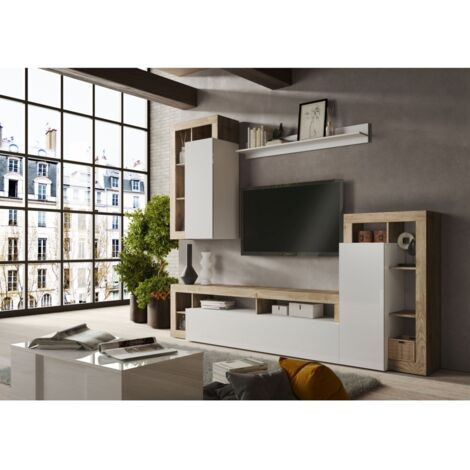 Bush Furniture Lennox Farmhouse - Escritorio en forma de L con armar