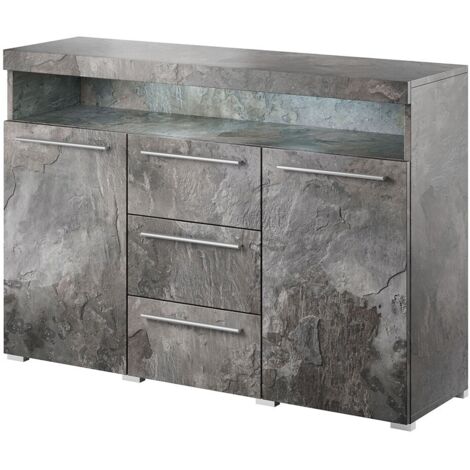 Portavaso Elegant Designs PR1000-SLT A 2 Luci – Grigio Ardesia, Lungo 90 Cm
