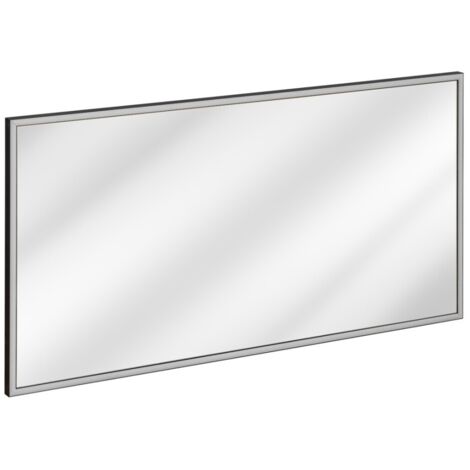 Specchio da bagno rettangolare grafite 123x68 cm design (1/5)