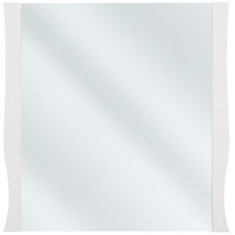 Specchio bagno bianco quadrato 80x80 cm cornice sottile 2 cm design (1/2)