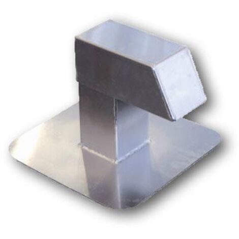 Passacavo piatto in alluminio per cavi, tubi, cavi per condizionatori di condizionamento, ventilazione, PV/solare - sezione trasversale 125x125