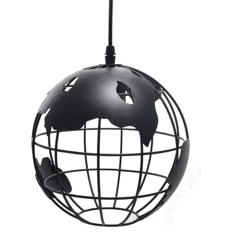 Lustre Tête Unique Mickey Iron Art - Suspension Chambre Créative E27 Style Simple Élégant