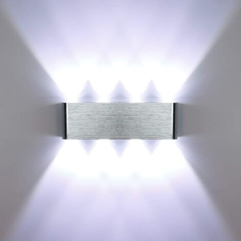 Stoex – Applique murale LED 8W aluminium – Éclairage intérieur pour chambre, couloir, escalier – Lumière blanche froide – Résistante à la corrosion