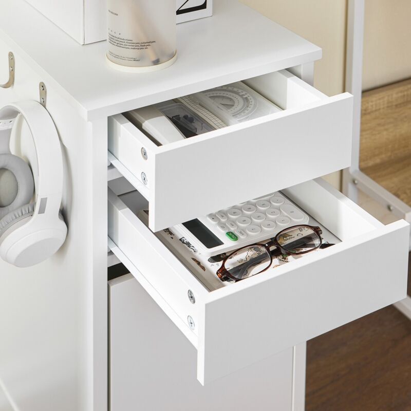 SoBuy Caisson De Bureau Organiseur Bureau Caisson De Rangement Bureau Avec 3 Tiroirs Et 2 Compartiments Blanc Ask11 W 95091981 SoBuy Caisson De Bureau Organiseur Bureau Caisson De Rangement Bureau Avec 3 Tiroirs Et 2 Compartiments Blanc Ask11 W 95091981