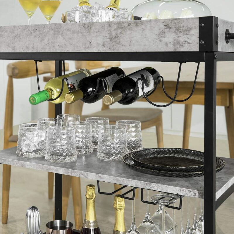 Hombuy® 10 niveau étagère à vin casier à bouteille en bois