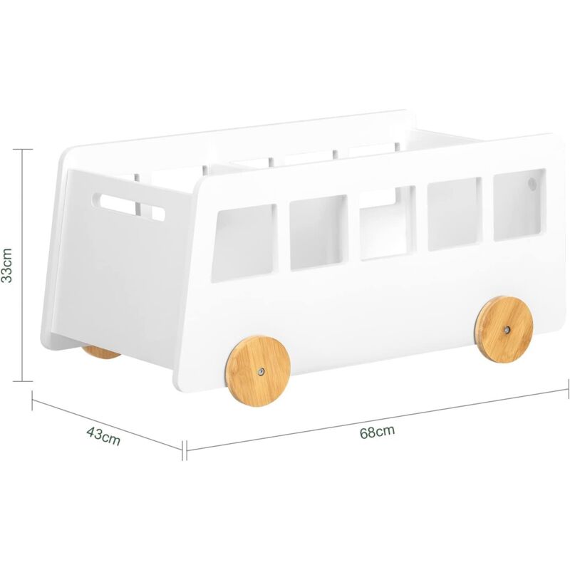 Chariot à Livres Roulant - Rangeur Multifonction Avec Roulettes Pour Enfants, Salon, Bureau Ou Jouets