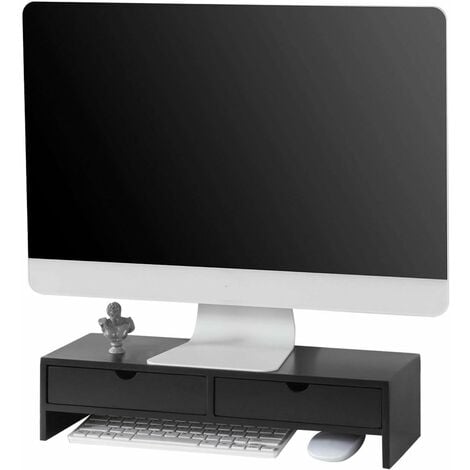 Réhausseur d'écran Support de Moniteur écran Ergonomique Support pour écran d'ordinateur Universal,SoBuy® BBF02-Sch