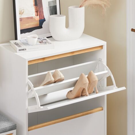 SoBuy Meuble à Chaussures, Meuble de Rangement à Chaussures avec 2 SoBuy Meuble à Chaussures, Meuble de Rangement à Chaussures avec 2